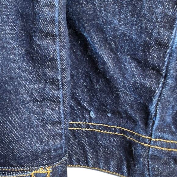 Vintage Mecca Denim Jacket Mens XXLarge Dark Wash Streetwear Hip Hop Rap 80s 90s - Picture 12 of 12